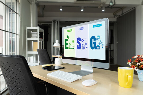 ESG environmental social governance policy for modish business to set a standard to achieve high ESG score