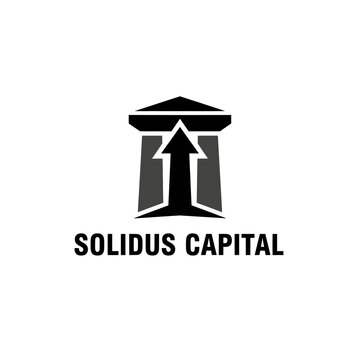 Solidus Capital Architectural Column and Arrow Logo