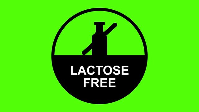 Lactose Free Sign: A concise symbol indicating the absence of lactose, providing clear information for those with dietary needs. 