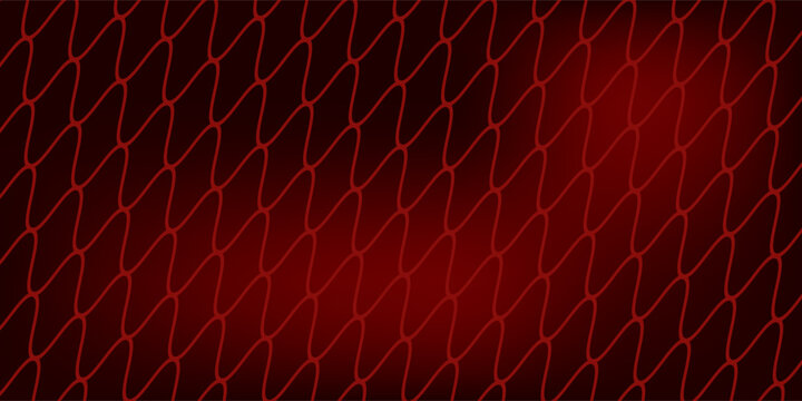 Seamless Fishing Net Pattern of Pseudo Irregular Mesh Cells of Red Color. Eps 10