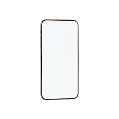 Smartphone device outline isolated on transparent background