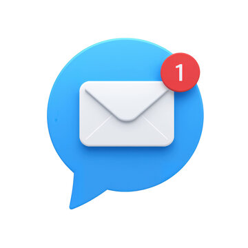 Notification icon for unread email message