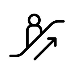 Escalator Icon Vector Symbol Design Illustration