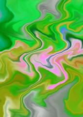 Obraz premium A contemporary digital art piece featuring abstract paintings made from a combination of multicolor art patterns, exhibiting the nuances characteristic of modern art.