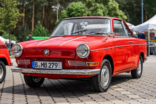 LINTHE, GERMANY - JUNE 08, 2025: Supermini BMW 700 Coupe, 1960. Die oldtimer show.