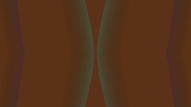 Symmetrical abstract footage video background with brown and green hues, showcasing a mesmerizing pattern