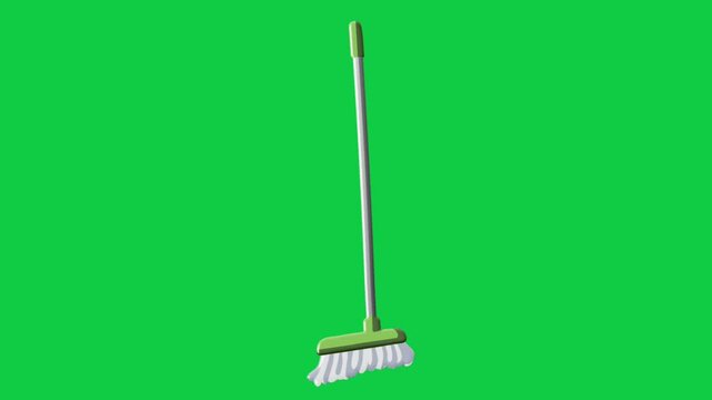 2D Animated Floor Mop for Home Cleaning Tasks