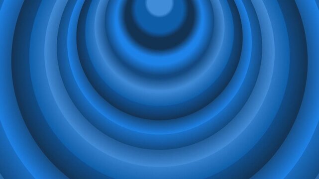 blue concentric ripple waves forming hypnotic circular motion, abstract futuristic loop animation for meditation visuals, and digital background