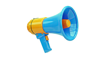 Orange and Blue Megaphone