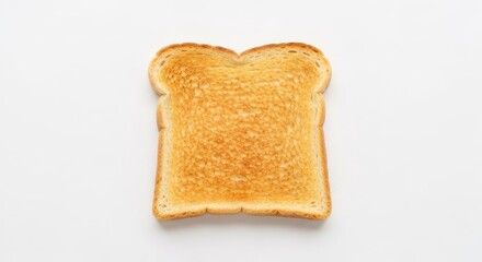 Single slice of golden-brown toasted bread