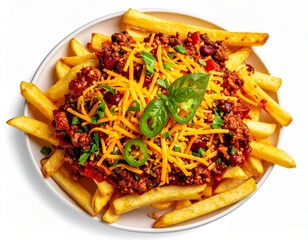 Close-Up of Chili Cheese Fries