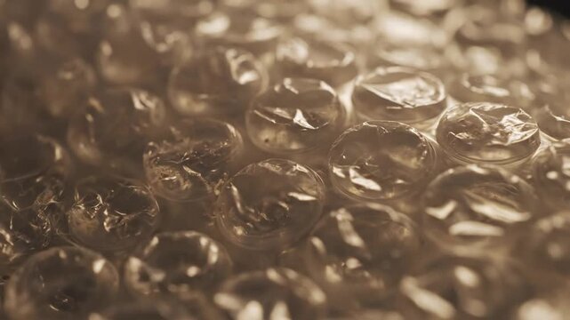 bubble wrap texture close up