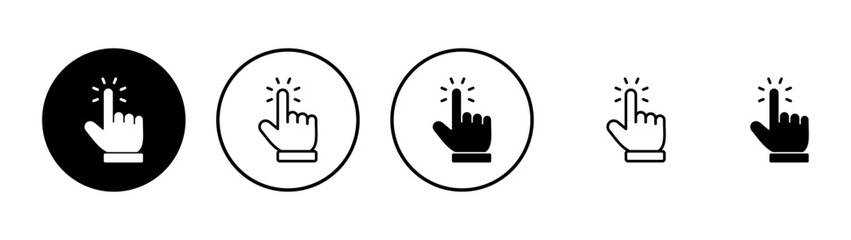 Obraz premium Hand cursor icon vector. cursor sign and symbol. hand cursor icon clik