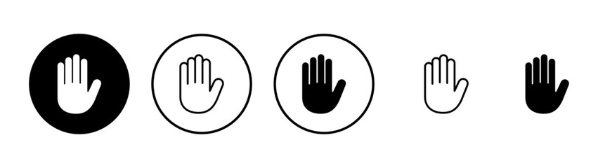 Fototapeta premium Hand icon vector. hand sign and symbol. palm