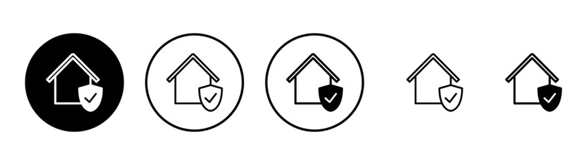Obraz premium home insurance icon vector. home protection sign and symbol