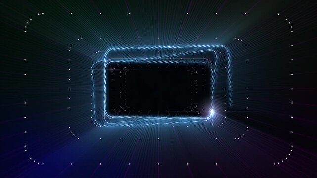 Tunnel Box rectangle dot line space background