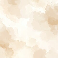 Obraz premium Soft watercolor washes of beige and light brown hues create a dreamy effect