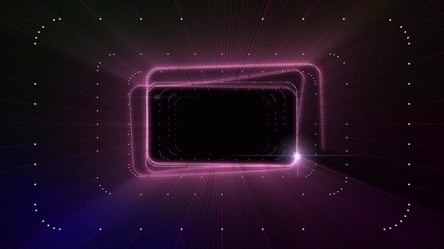Tunnel Box rectangle dot line space background