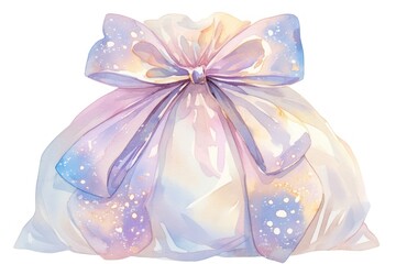 Elegant gift bag illustration