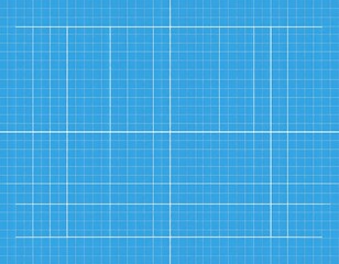 Blue Construction Grid Background with Precise Alignment Lines
