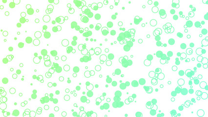 Abstract Background of Green Circles Design Elements