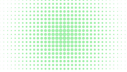 Abstract Green Dotted Pattern Against White Background