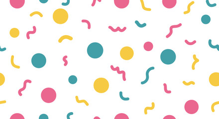 Obraz premium colorful confetti pattern, festive background, party design, celebration