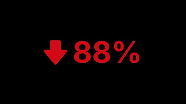 88 Percent Decline Animation