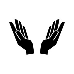 Fototapeta premium Hand icon on white background