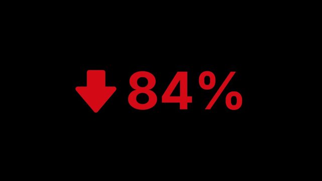 84 Percent Decline Animation