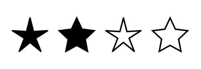 Fototapeta premium Star Icon vector illustration. rating sign and symbol. favourite star icon