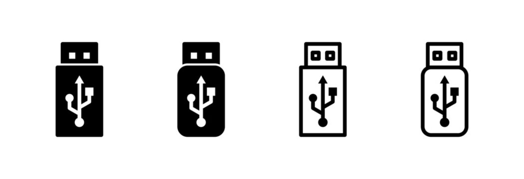 Usb icon vector illustration. Flash disk sign and symbol. flash drive sign.