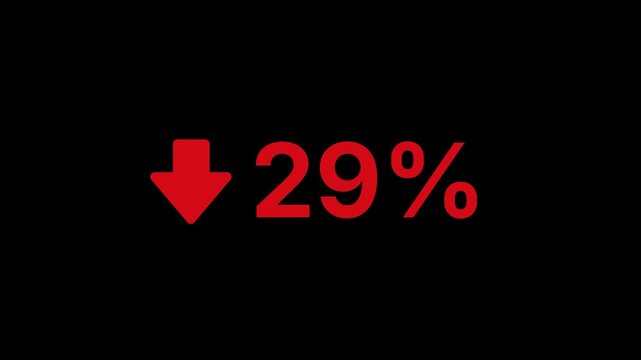 29 Percent Decline Animation