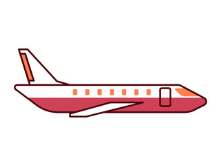 Airplane icon. Modern transportation icon design. Simple filled and outline style. Vector icon.