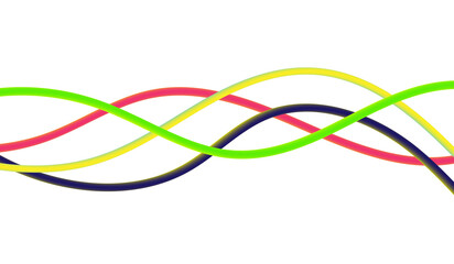 
 Abstract  intertwined lines isolated on transparent background.