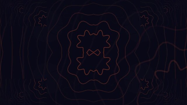 Dark Neon Outline Motion Background

