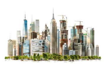 Obraz premium Modern city skyline illustration