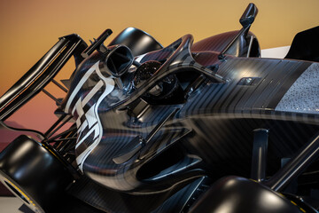 Naklejka premium Cadillac Formula 1 concept car at Canadian International AutoShow. Toronto, Canada - February 18, 2026.