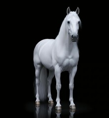 white arabian horse