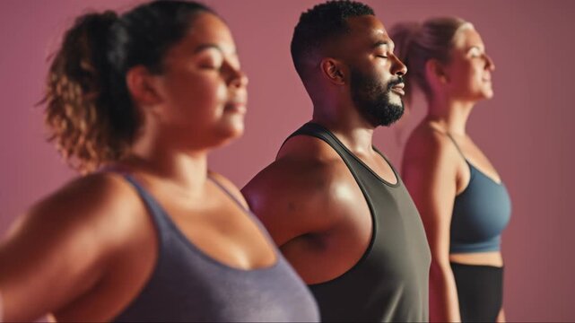 Corporate group breathwork class for employee wellness