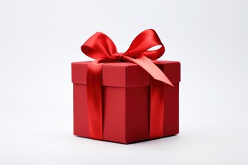 Fototapeta premium Red gift box letterbox mailbox.