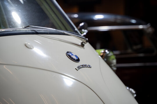 View of 1958 BMW Isetta at Canadian International AutoShow. Toronto, Canada - February 18, 2026.