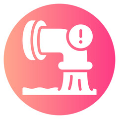 warning gradient icon