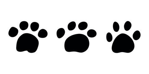 Set of hand drawn cute cat's paw Cat, dog, animal, pet, puppy, bear, wolf, tiger paw clipart in doodle style For print, web, design, decor, greeting cards, children's prints © Daria Shane