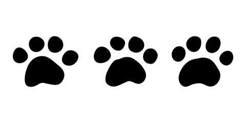 Set of hand drawn cute cat's paw Cat, dog, animal, pet, puppy, bear, wolf, tiger paw clipart in doodle style For print, web, design, decor, greeting cards, children's prints © Daria Shane
