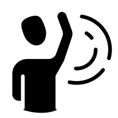 Fototapeta premium Energy Field Solid Icon