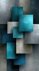 Blue and gray abstract square background minimalist geometric design featuring interlocking blue and gray squares perfect for digital art