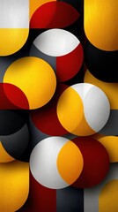 Circles pattern black background abstract geometric shapes composed of circles against a dark void like backdrop