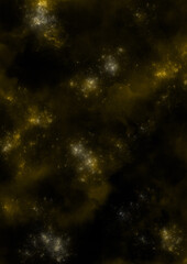 ゴールドと黒の銀河