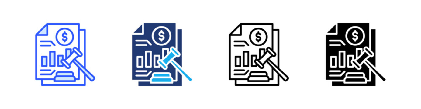 Fine Multiple Style Icon Set Vector 